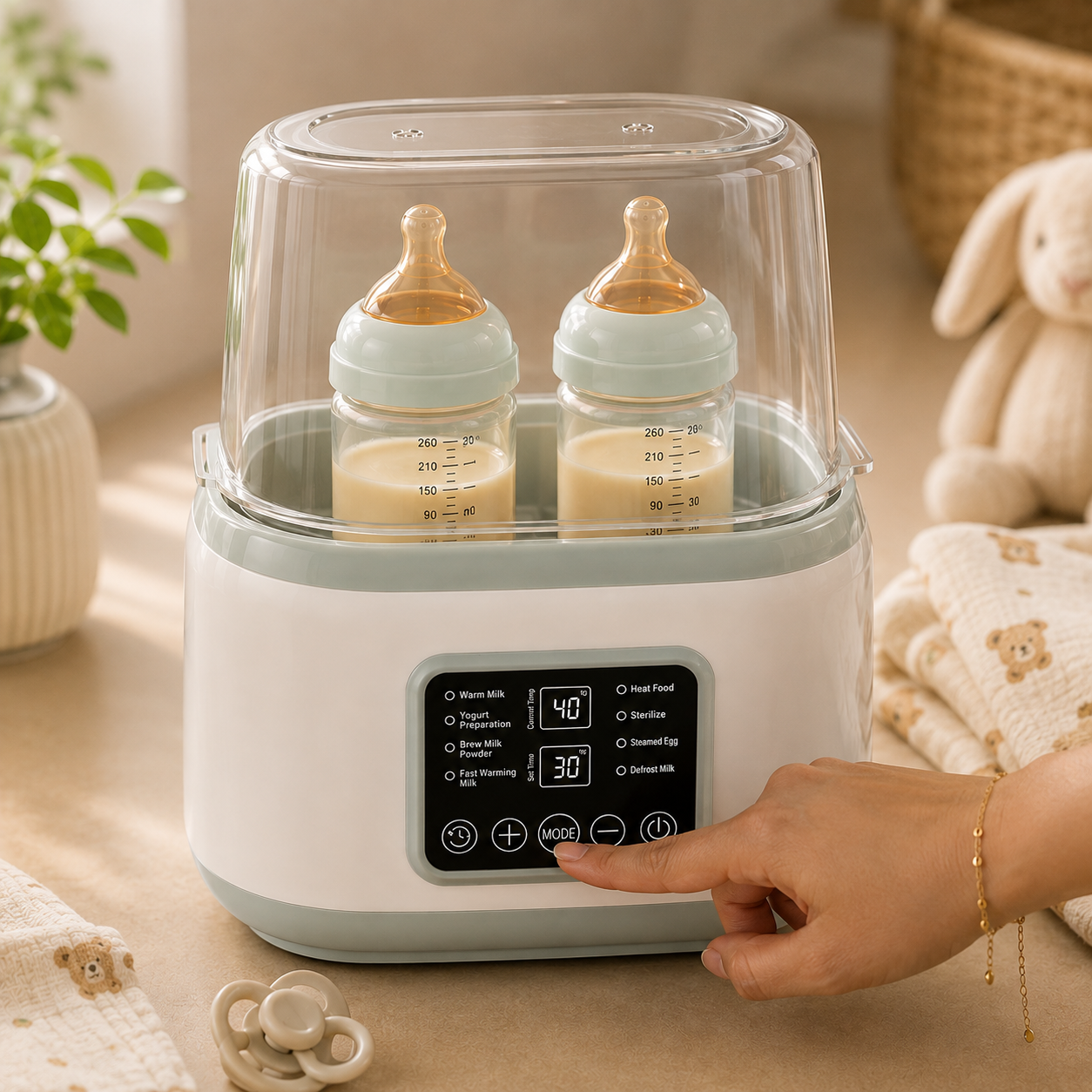 Lumora Nurture Pro | Smart Bottle Warmer & Sterilizer