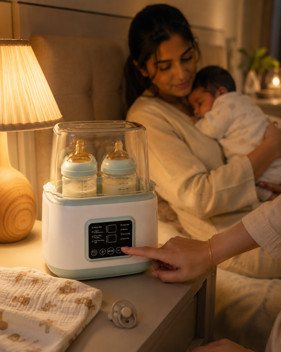 Lumora Nurture Pro | Smart Bottle Warmer & Sterilizer
