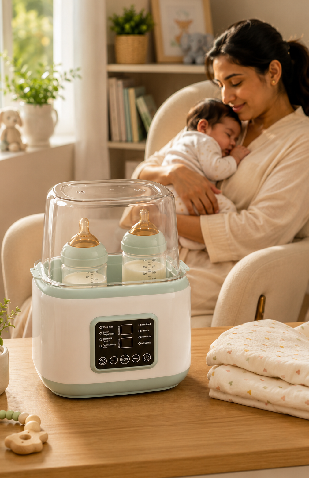 Lumora Nurture Pro | Smart Bottle Warmer & Sterilizer