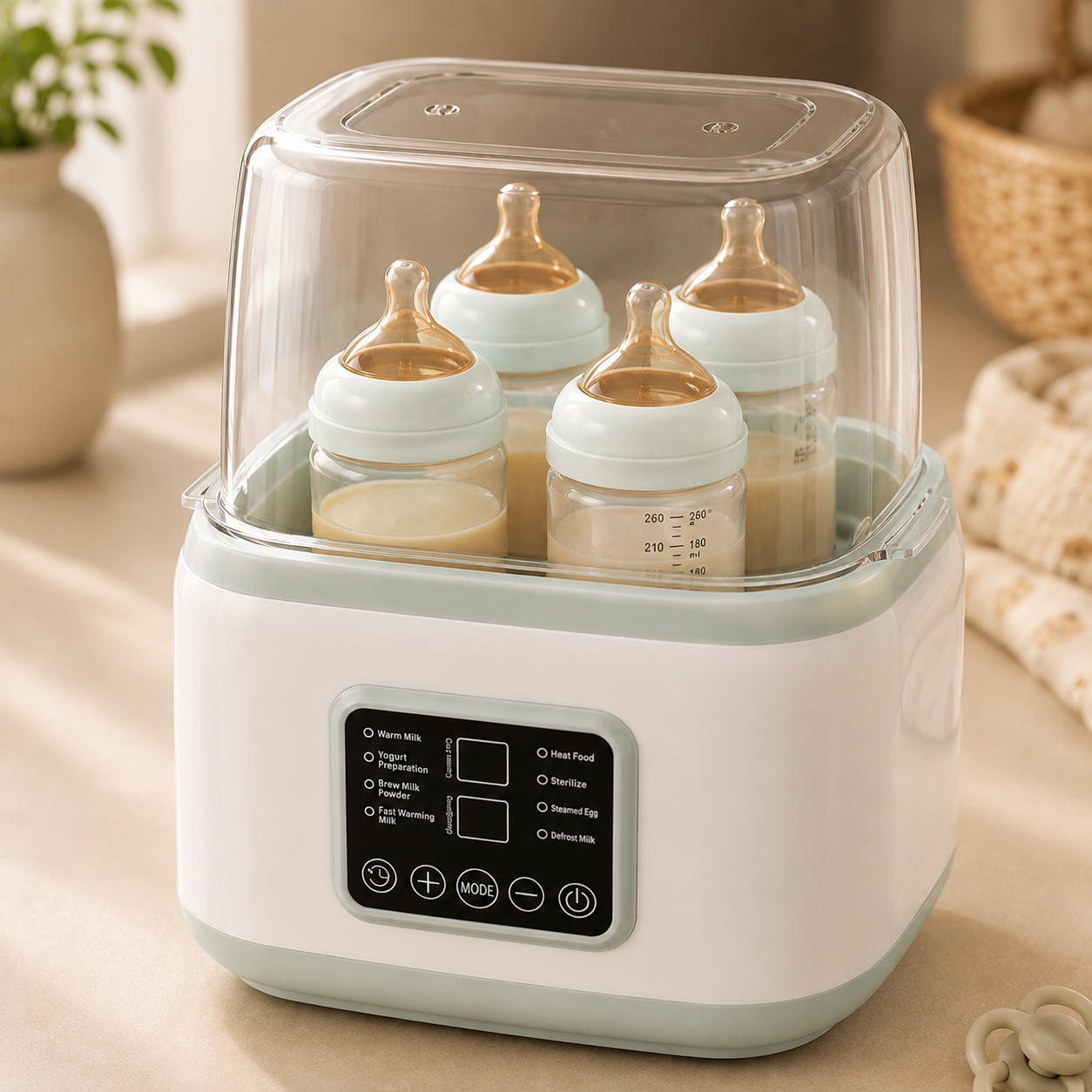 Lumora Nurture Pro | Smart Bottle Warmer & Sterilizer